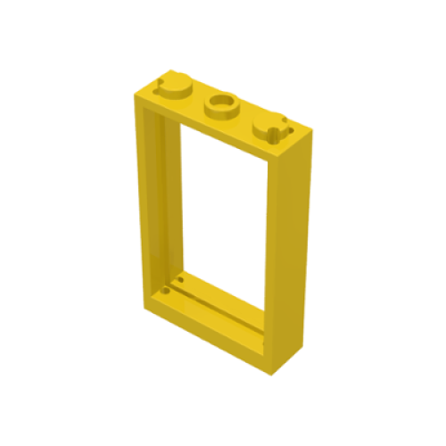 Деталь LEGO 3579 Door, Frame 1 x 3 x 4 - Yellow