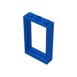 Door, Frame 1 x 3 x 4 - Blue Door, Frame 1 x 3 x 4 - Blue