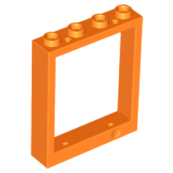 Door, Frame 1 x 4 x 4 Lift - Orange Door, Frame 1 x 4 x 4 Lift - Orange