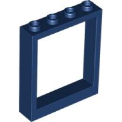 Door, Frame 1 x 4 x 4 Lift - Dark Blue Door, Frame 1 x 4 x 4 Lift - Dark Blue