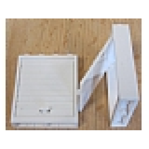 Деталь LEGO 6154c02 Door, Frame 1 x 4 x 4 Lift with White Door (6154 / 6155) - White