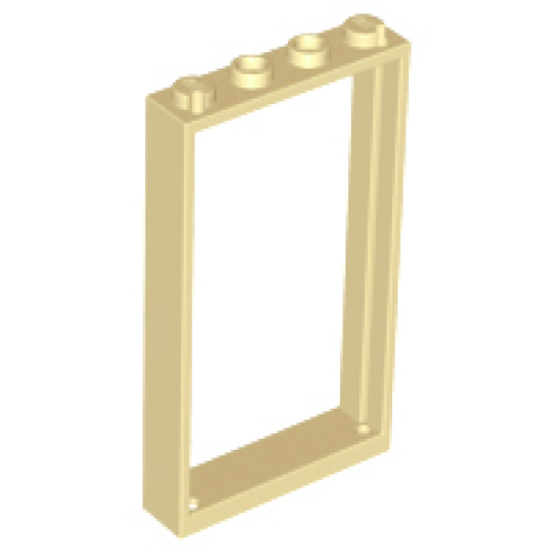 Деталь LEGO 60596 Door, Frame 1 x 4 x 6 with 2 Holes on Top and Bottom - Tan