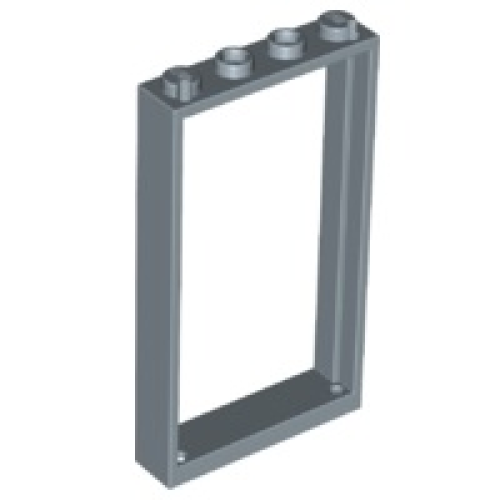 Деталь LEGO 60596 Door, Frame 1 x 4 x 6 with 2 Holes on Top and Bottom - Sand Blue