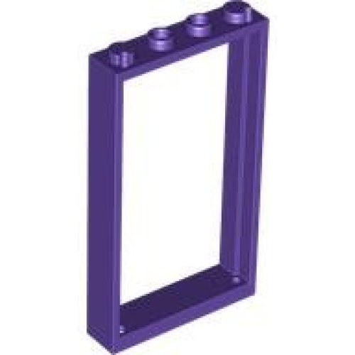 Деталь LEGO 60596 Door, Frame 1 x 4 x 6 with 2 Holes on Top and Bottom - Dark Purple