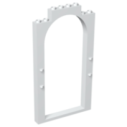 Door, Frame 1 x 8 x 12 Arched - White