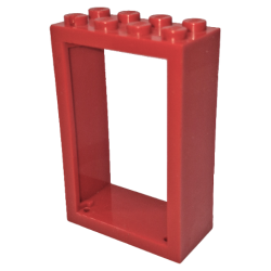 Door, Frame 2 x 4 x 5 - Red Door, Frame 2 x 4 x 5 - Red