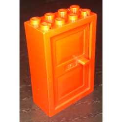 Door, Frame 2 x 4 x 5 with Red Door 1 x 4 x 5 (4130 / 4131) - Red Door, Frame 2 x 4 x 5 with Red Door 1 x 4 x 5 (4130 / 4131) - Red