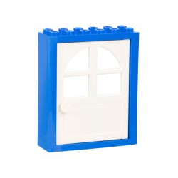 Door, Frame 2 x 6 x 6 FreeStyle with White Door (6235 / 600) - Blue Door, Frame 2 x 6 x 6 FreeStyle with White Door (6235 / 600) - Blue