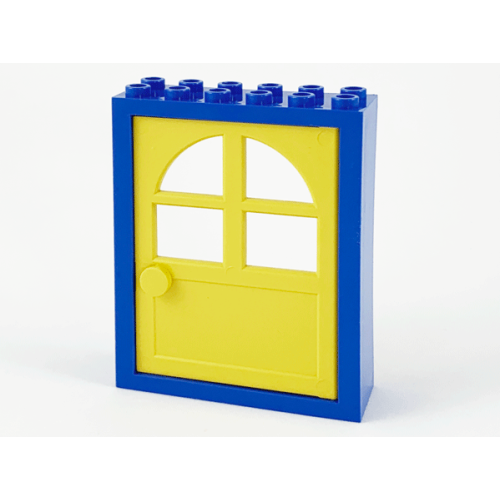 Деталь LEGO 6235c02 Door, Frame 2 x 6 x 6 FreeStyle with Yellow Door (6235 / 600) - Blue