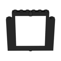 Door, Frame 2 x 8 x 6 Swivel without Bottom Notches - Black Door, Frame 2 x 8 x 6 Swivel without Bottom Notches - Black