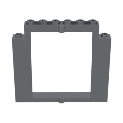 Door, Frame 2 x 8 x 6 Swivel without Bottom Notches - Dark Bluish Gray Door, Frame 2 x 8 x 6 Swivel without Bottom Notches - Dark Bluish Gray