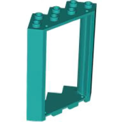 Door, Frame 4 x 4 x 6 Corner - Dark Turquoise Door, Frame 4 x 4 x 6 Corner - Dark Turquoise