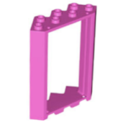 Door, Frame 4 x 4 x 6 Corner - Dark Pink Door, Frame 4 x 4 x 6 Corner - Dark Pink