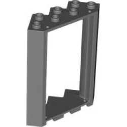 Door, Frame 4 x 4 x 6 Corner - Dark Bluish Gray Door, Frame 4 x 4 x 6 Corner - Dark Bluish Gray