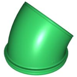 Duplo Ball Tube 45 degrees - Green