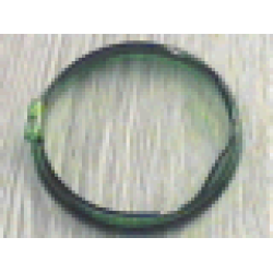 Duplo Ball Tube Cover Ring with Hinge and Wavy Edge - Trans-Green