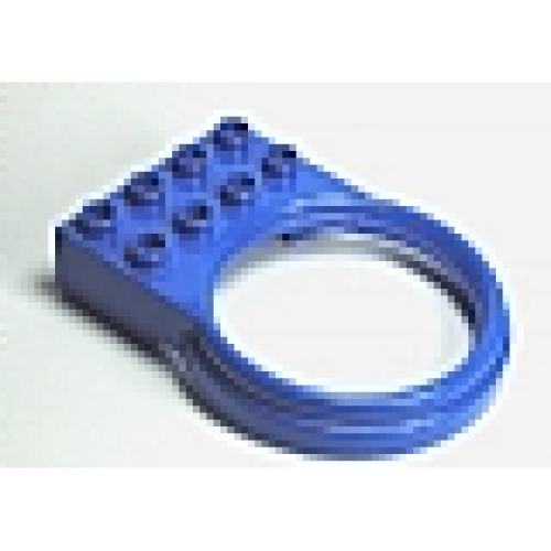 Деталь LEGO 42029 Duplo Ball Tube Holder with 2 x 4 Brick Base - Blue