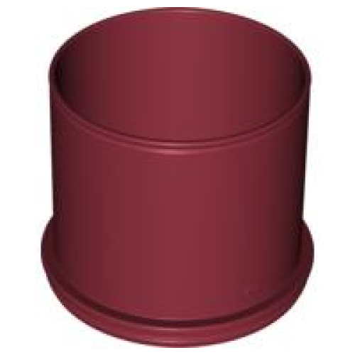 Деталь LEGO 31452 Duplo Ball Tube Straight - Dark Red