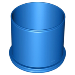 Duplo Ball Tube Straight - Blue