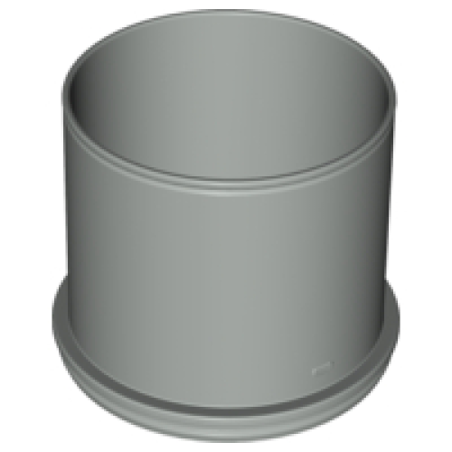 Деталь LEGO 31452 Duplo Ball Tube Straight - Light Gray