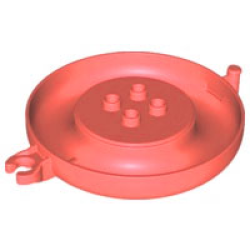 Duplo Bath Toy 8 x 8 Floating Ring, Bottom - Coral Duplo Bath Toy 8 x 8 Floating Ring, Bottom - Coral