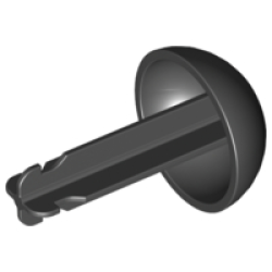 Duplo Cannon Ball 1/2 with Large Axle Connector - Black Duplo Cannon Ball 1/2 with Large Axle Connector - Black