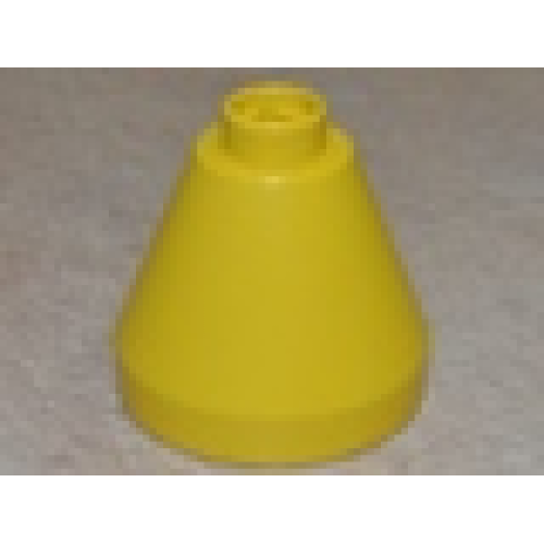 Деталь LEGO 4378 Duplo Cone 2 x 2 x 1 2/3 - Yellow