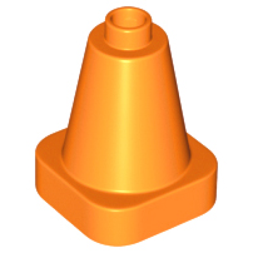 Деталь LEGO 47408 Duplo Cone 2 x 2 x 2 Square Base - Orange