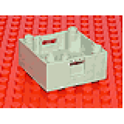 Duplo Container Box 4 x 4 with Studs on Corners - Light Bluish Gray Duplo Container Box 4 x 4 with Studs on Corners - Light Bluish Gray