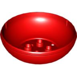 Duplo Egg Base - Red Duplo Egg Base - Red