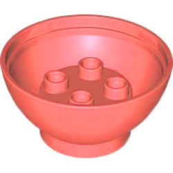 Duplo Egg Base 4 x 4 x 1 3/4 - Coral Duplo Egg Base 4 x 4 x 1 3/4 - Coral