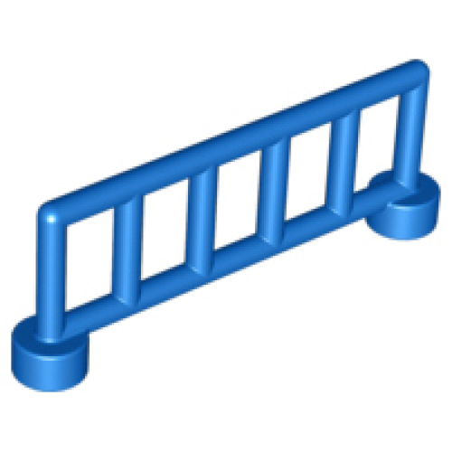 Деталь LEGO 12602 Duplo Fence 1 x 6 x 1 1/2 Railing with 6 Posts - Blue