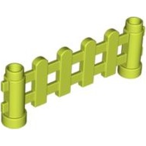 Деталь LEGO 6497 Duplo Fence 1 x 6 x 2 Paled (Picket) - Medium Lime