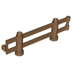 Duplo Fence 1 x 10 x 2, Interlocking - Light Brown Duplo Fence 1 x 10 x 2, Interlocking - Light Brown