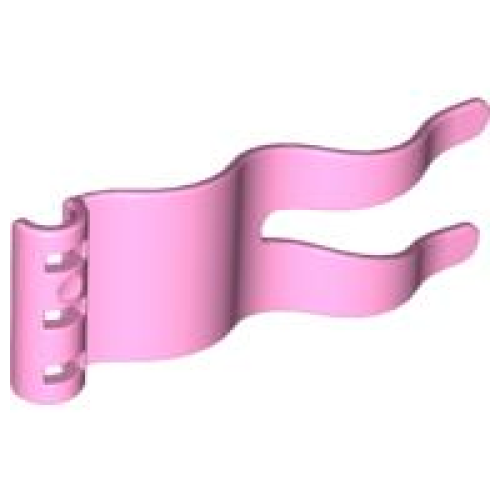 Деталь LEGO 51725 Duplo Flag Wavy 2 x 5 - Bright Pink