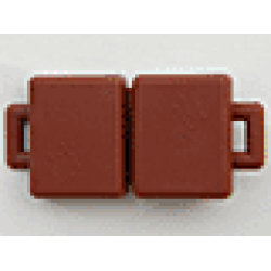 Duplo Utensil Suitcase with Embossed Duplo Rabbit Logo on Front and Back - Reddish Brown Duplo Utensil Suitcase with Embossed Duplo Rabbit Logo on Front and Back - Reddish Brown