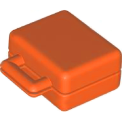 Duplo Utensil Suitcase with Plain Front and Back - Reddish Orange