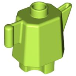 Duplo Utensil Teapot / Coffeepot, Indented Base - Lime