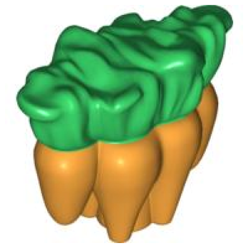 Деталь LEGO 23230 Duplo Carrots (Undetermined Type) - Medium Orange