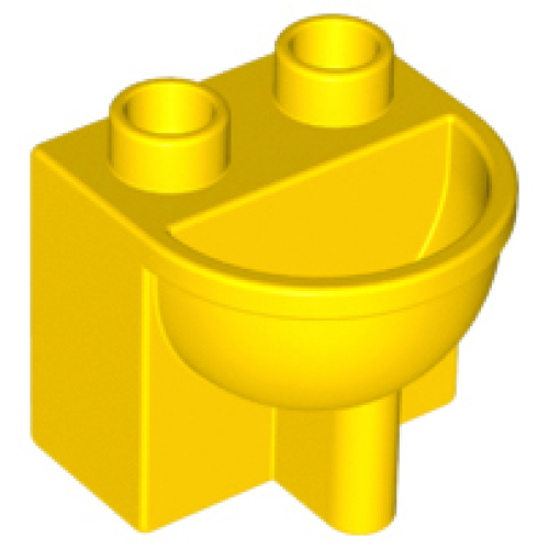 Деталь LEGO 4892 Duplo, Furniture Bathroom Sink - Yellow