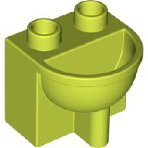 Деталь LEGO 4892 Duplo, Furniture Bathroom Sink - Medium Lime
