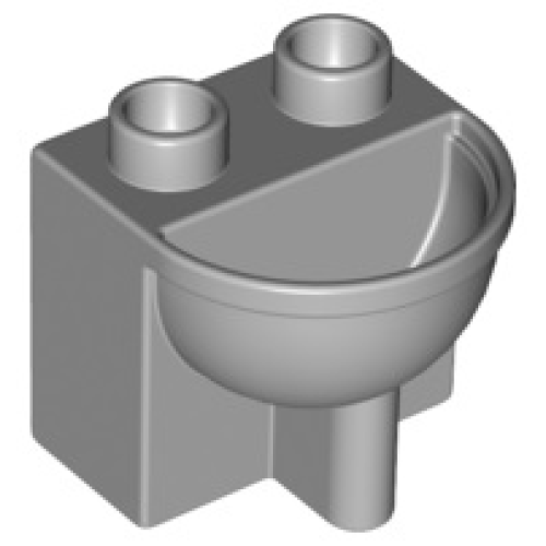 Деталь LEGO 4892 Duplo, Furniture Bathroom Sink - Light Bluish Gray