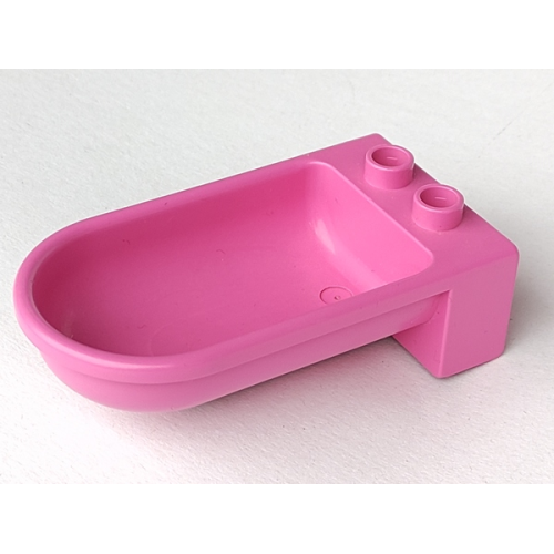 Деталь LEGO 4893 Duplo, Furniture Bathtub - Dark Pink