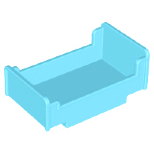 Деталь LEGO 4895 Duplo, Furniture Bed 3 x 5 x 1 2/3 - Medium Azure