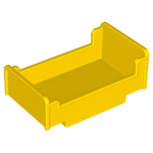 Деталь LEGO 4895 Duplo, Furniture Bed 3 x 5 x 1 2/3 - Yellow