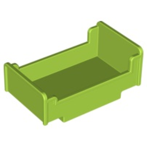 Деталь LEGO 4895 Duplo, Furniture Bed 3 x 5 x 1 2/3 - Lime