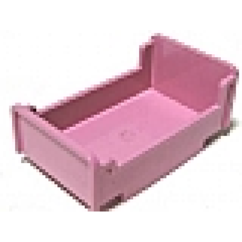 Деталь LEGO 4895 Duplo, Furniture Bed 3 x 5 x 1 2/3 - Medium Dark Pink
