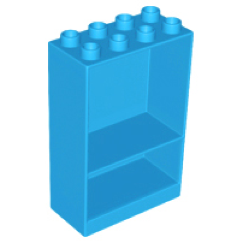 Деталь LEGO 27395 Duplo, Furniture Cabinet 2 x 4 x 5 - Dark Azure