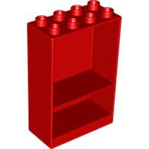 Деталь LEGO 27395 Duplo, Furniture Cabinet 2 x 4 x 5 - Red