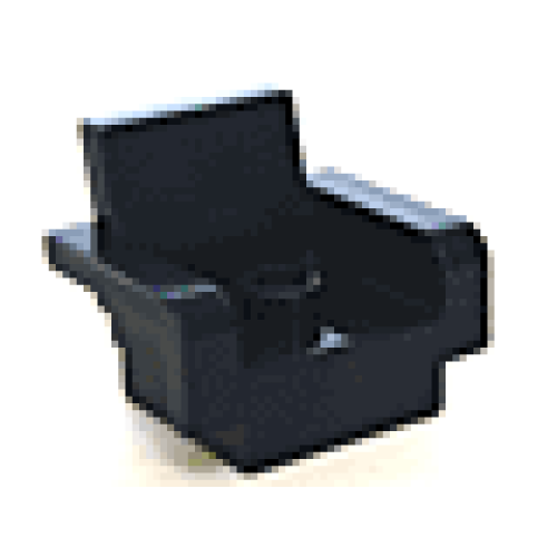 Деталь LEGO 4885 Duplo, Furniture Chair 3 x 2 1/2 x 2 Armchair with Stud - Dark Blue